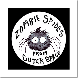 Zombie Spiders From Outer Space Buddy Posters and Art